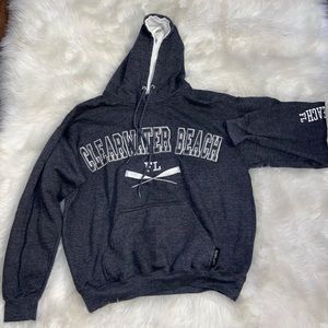 Gray Clearwater Beach FL Hoodie/Sweatshirt
